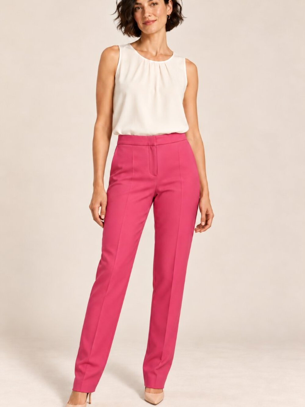 NWT Endless Rose Raspberry Pink Tailored Pants – Medium